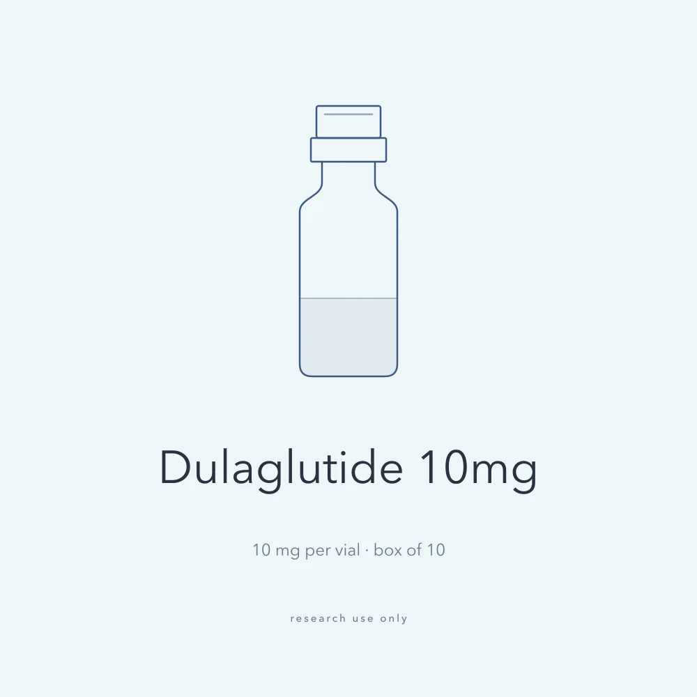 Drawing of a Dulaglutide 10mg vial